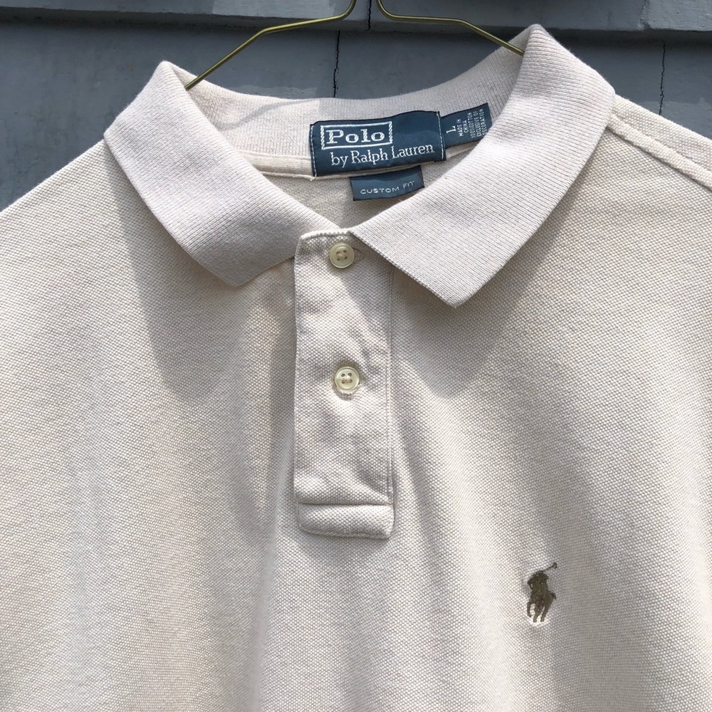 Ralph Lauren tan polo shirt